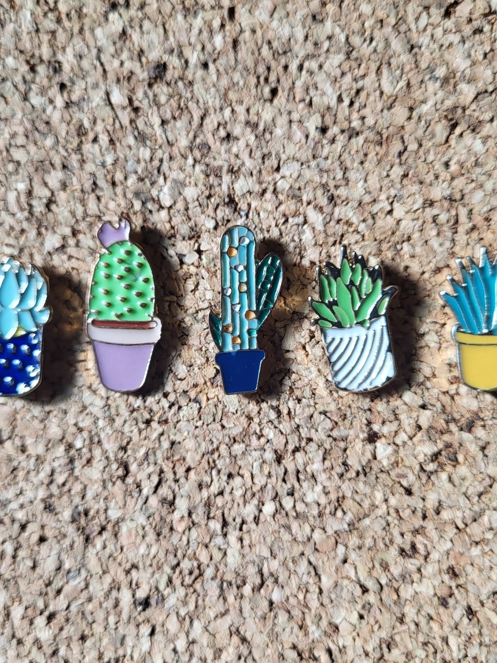 Cactus & Succulent Enamel Pin Set